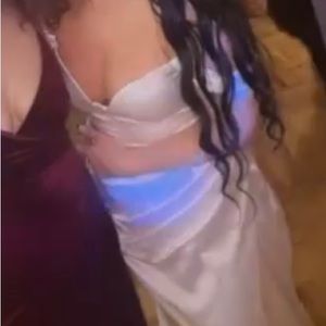 Miss Circle size large white dress. Worn once.